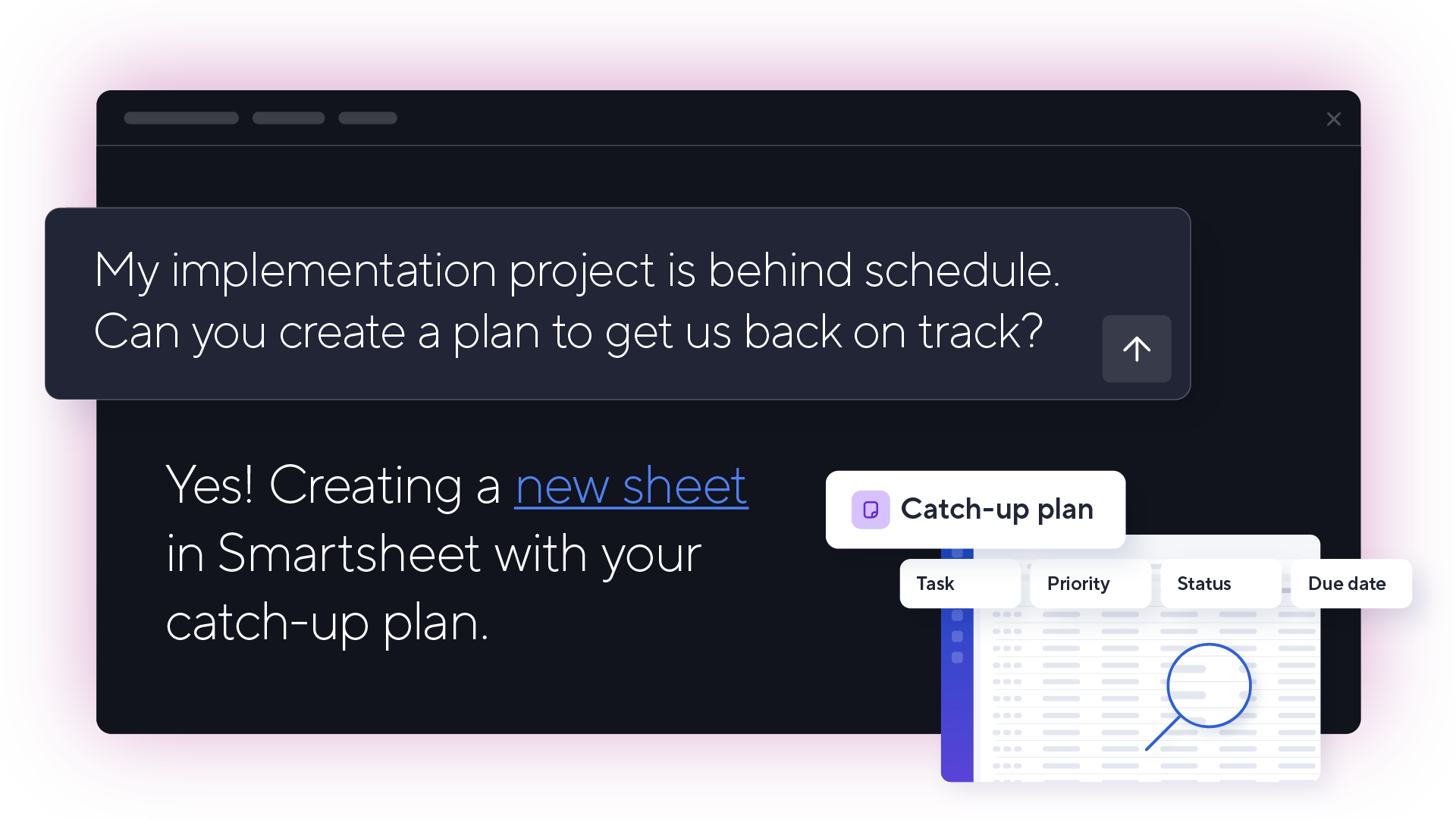 AI integration interface product screen